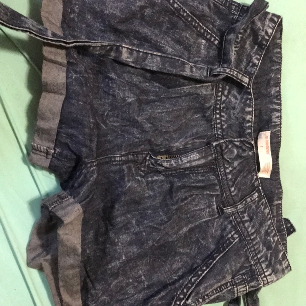 Acid wash shorts